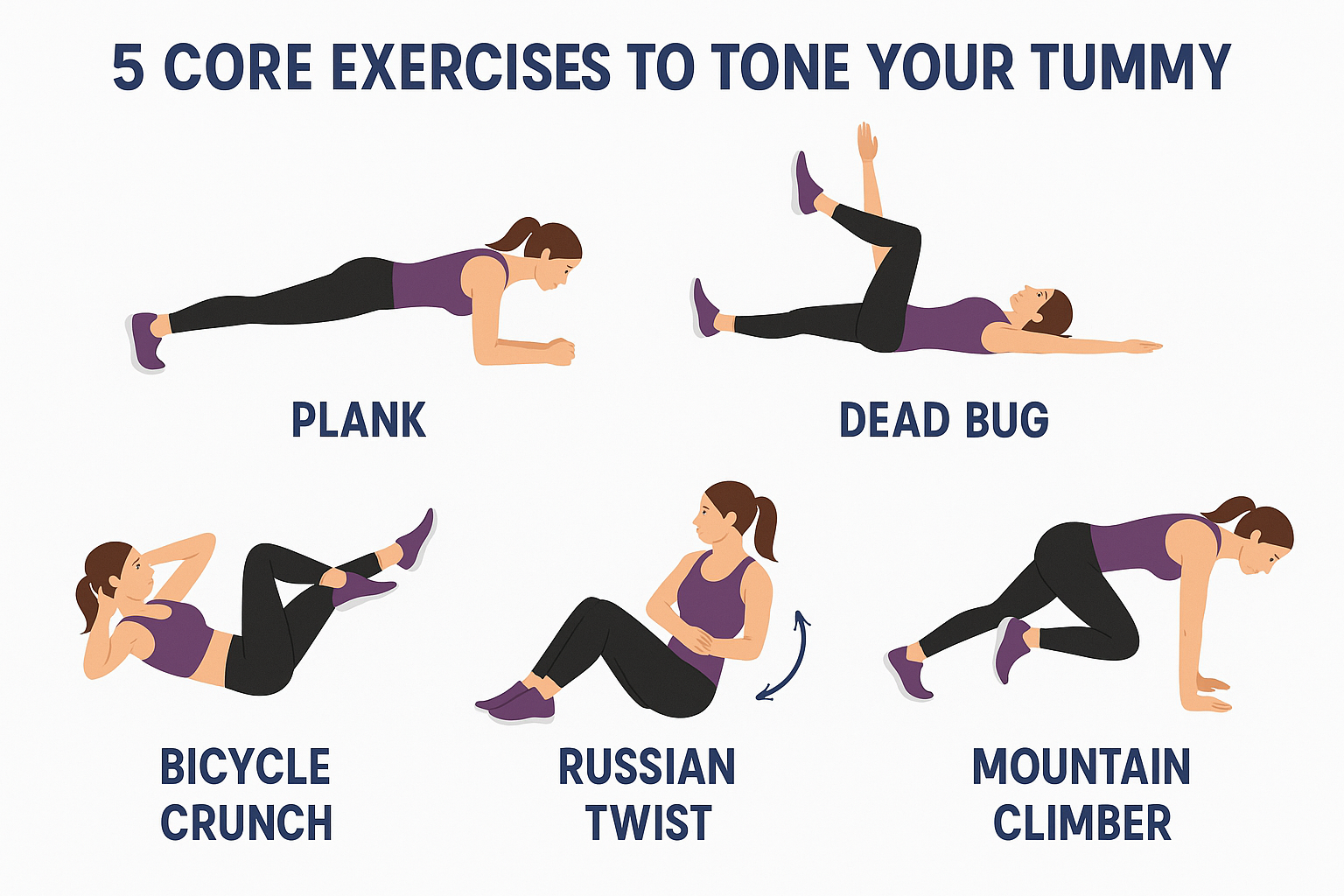 5 Core Exercises to Tone Your Tummy